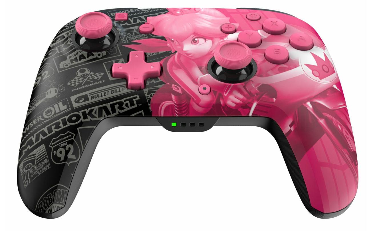 Switch PDP - Wireless Controller GLOW Mario Kart Grand Prix Peach