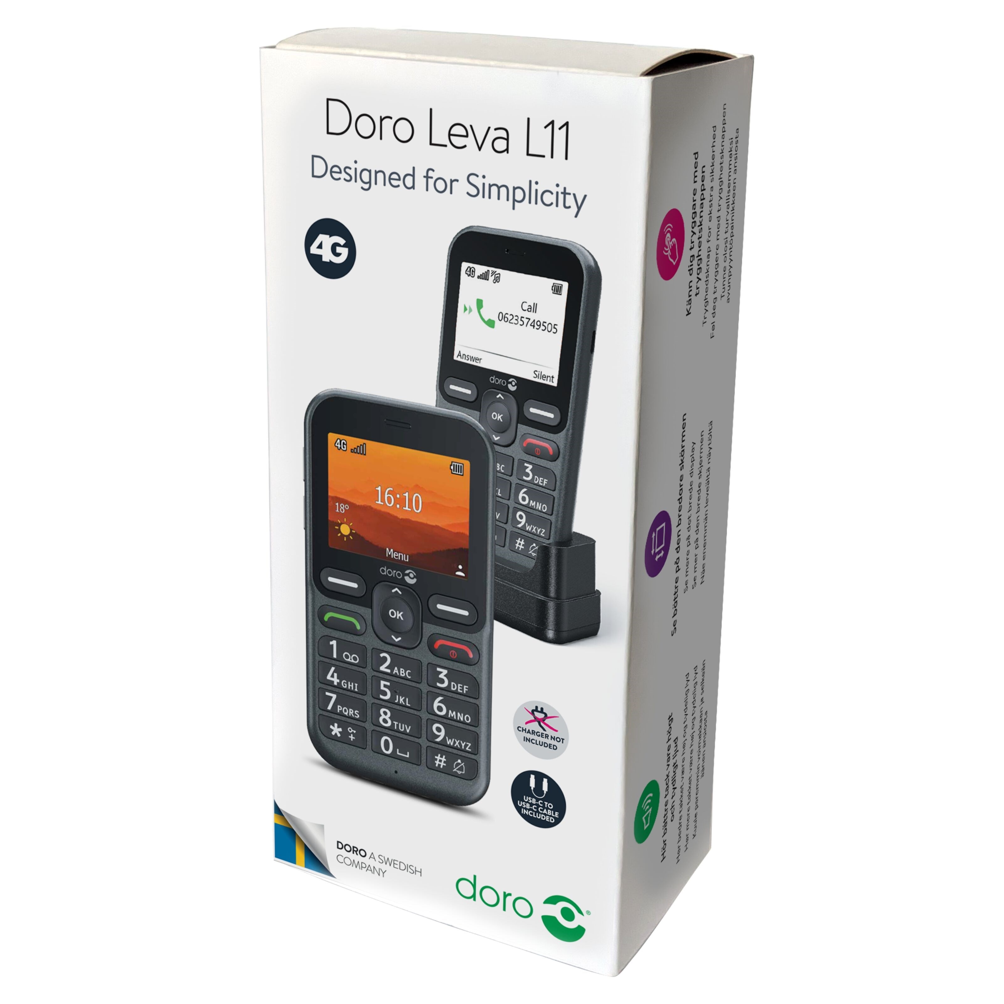 Doro Leva L11 Mobiltelefon 4G