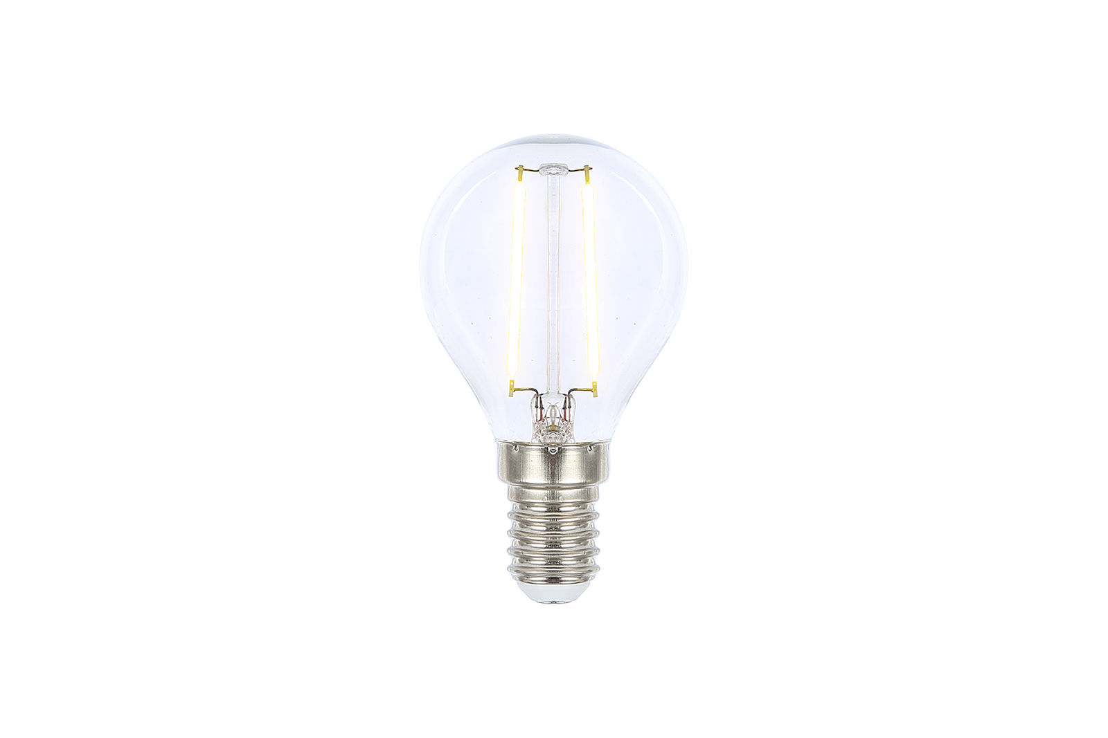 Illum LED-lyspære E14 Klart glass med E14-sokkel og varmhvit lys. Ikke dimbar. 180lm.
