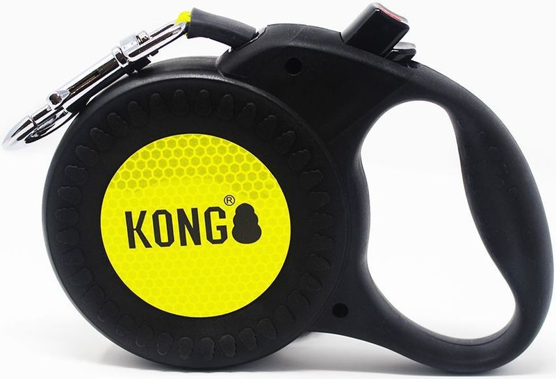 KONG - Reflect Rollijn - Zwart - 5 Meter - Voor Honden Tot 50 kg