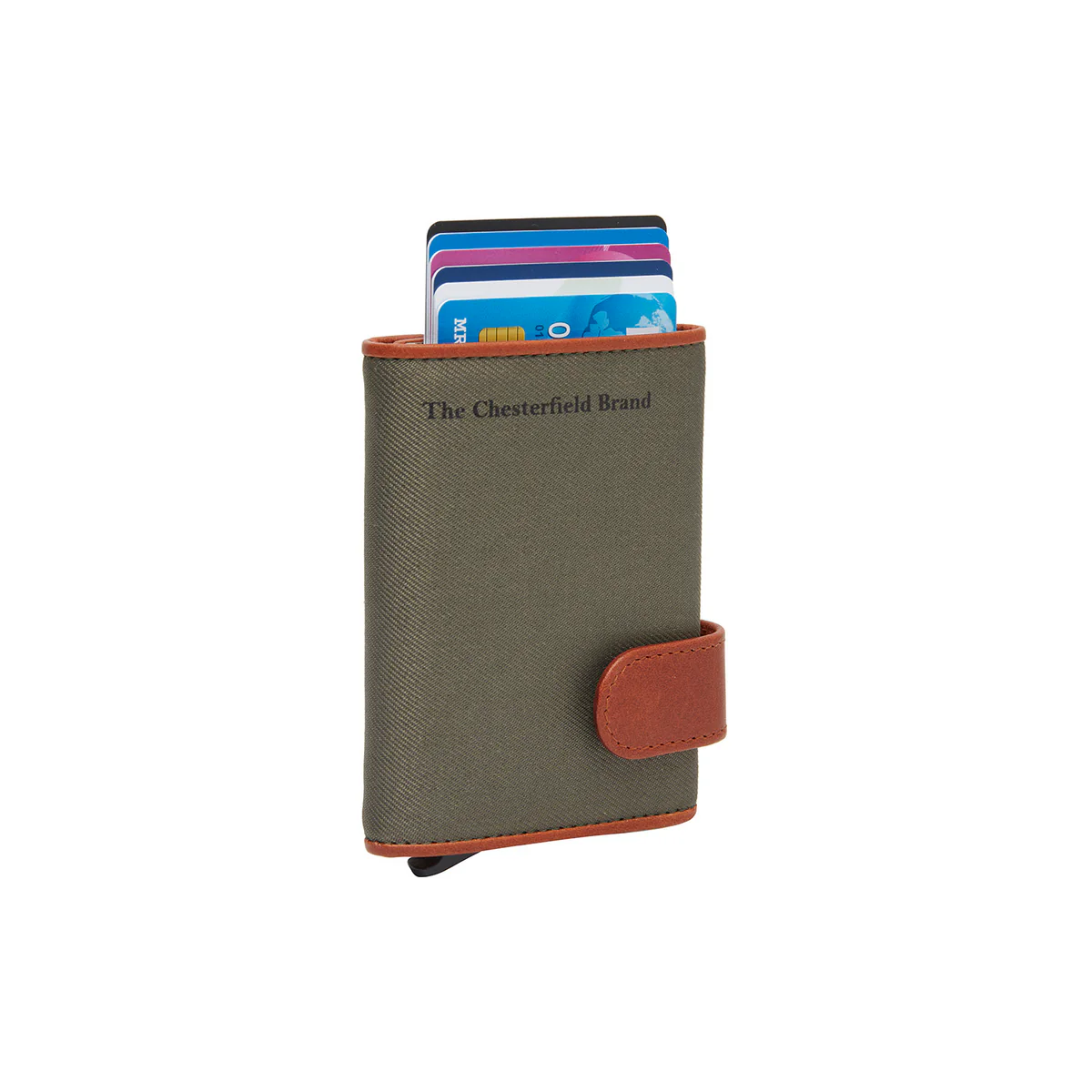 The Chesterfield Brand Pashouder Sabana Nylon Wax Pull Up Steel Green