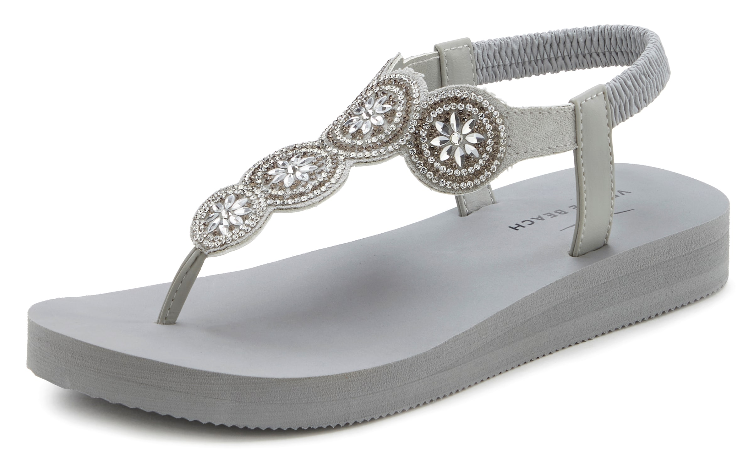 Venice Beach Badezehentrenner »Sandale, Pantolette«  Zehentrenner, Badeschuh ultraleicht mit Glitzerdetails VEGAN