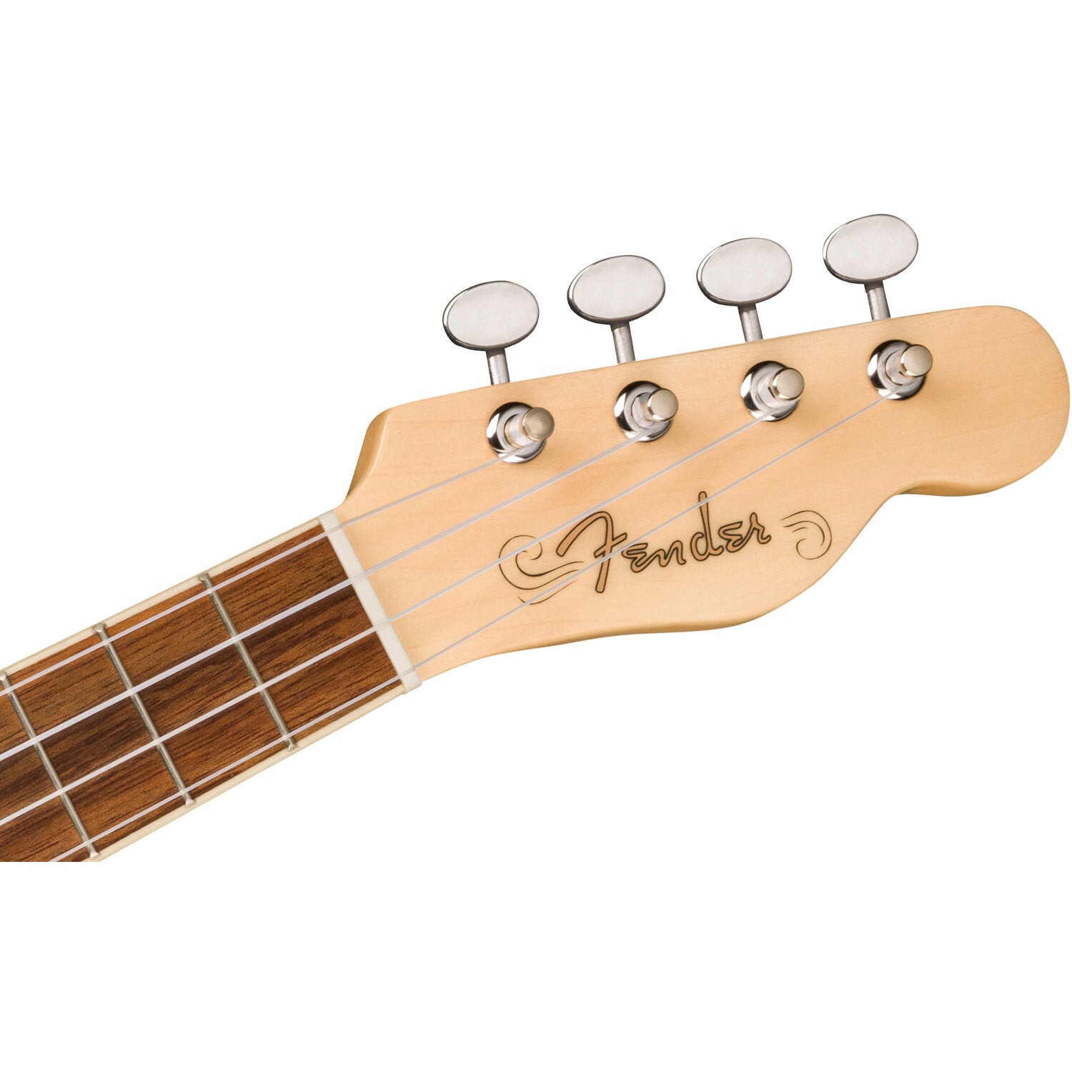 Fender Fullerton Tele Uke WN White Pickguard 2-Color Sunburst elektrisch-akoestische concert ukelele