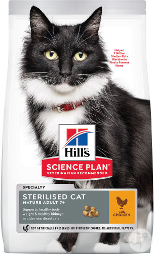 Hill's Science Plan Feline Sterilised Cat Mature Adult 7+ Chicken Sachet 1,5kg