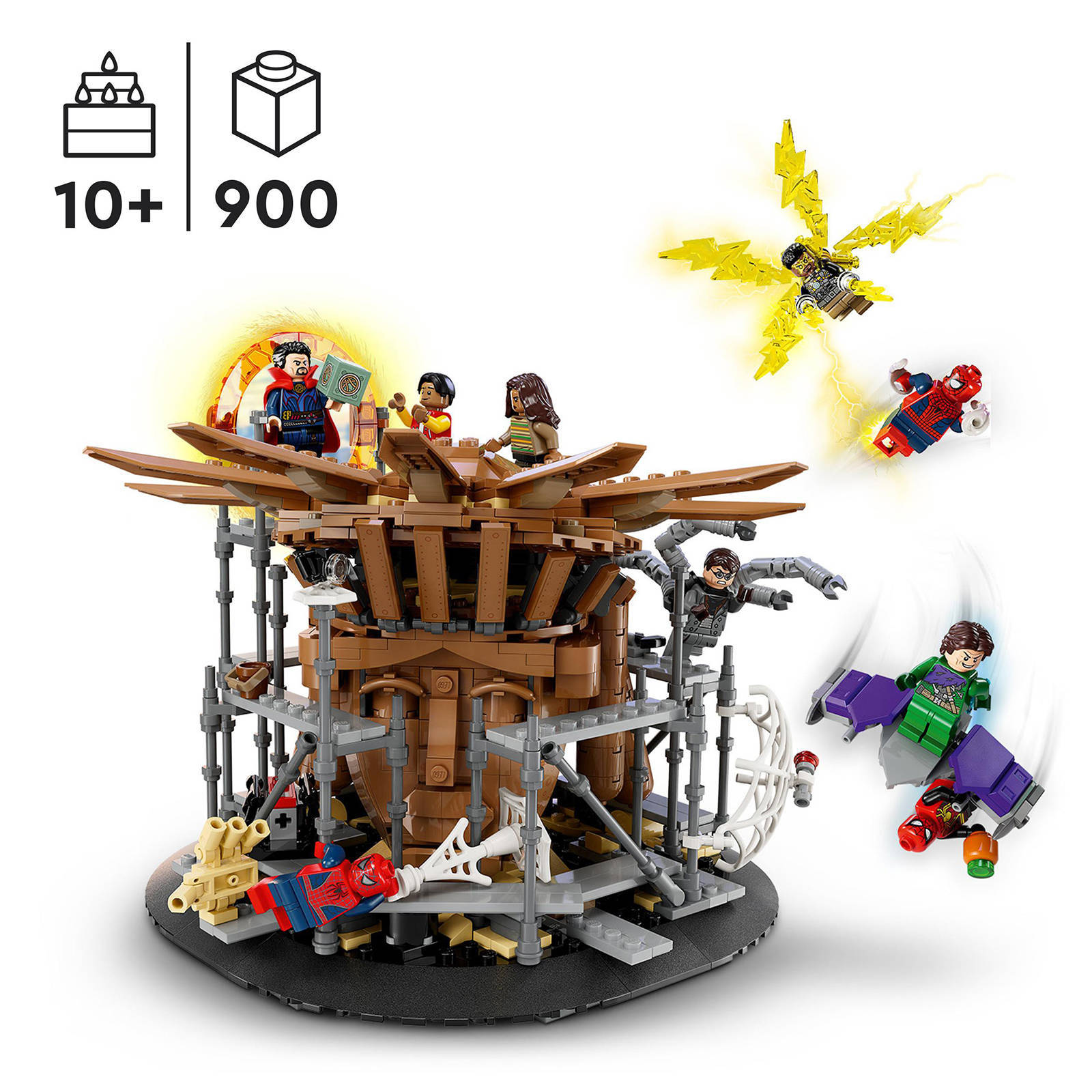 LEGO Eindstrijd No Way Home 3D Model Set with 3 Peter Parkers 76261
