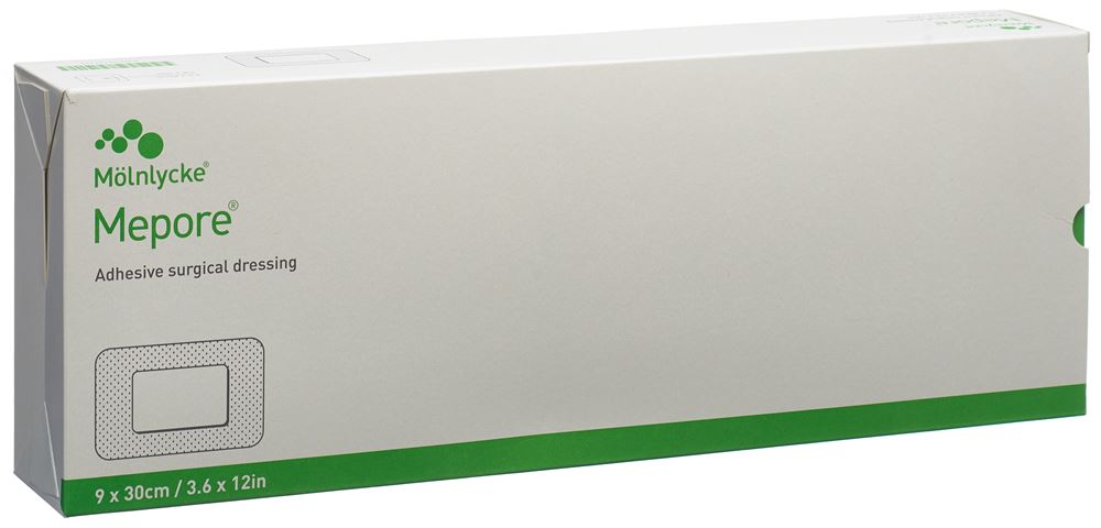 MEPORE Wundverband 30x9cm Wundkissen 25x5cm 30 Stk