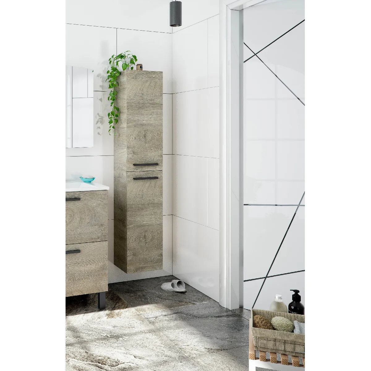 Alter Colonne salle de bain suspendue