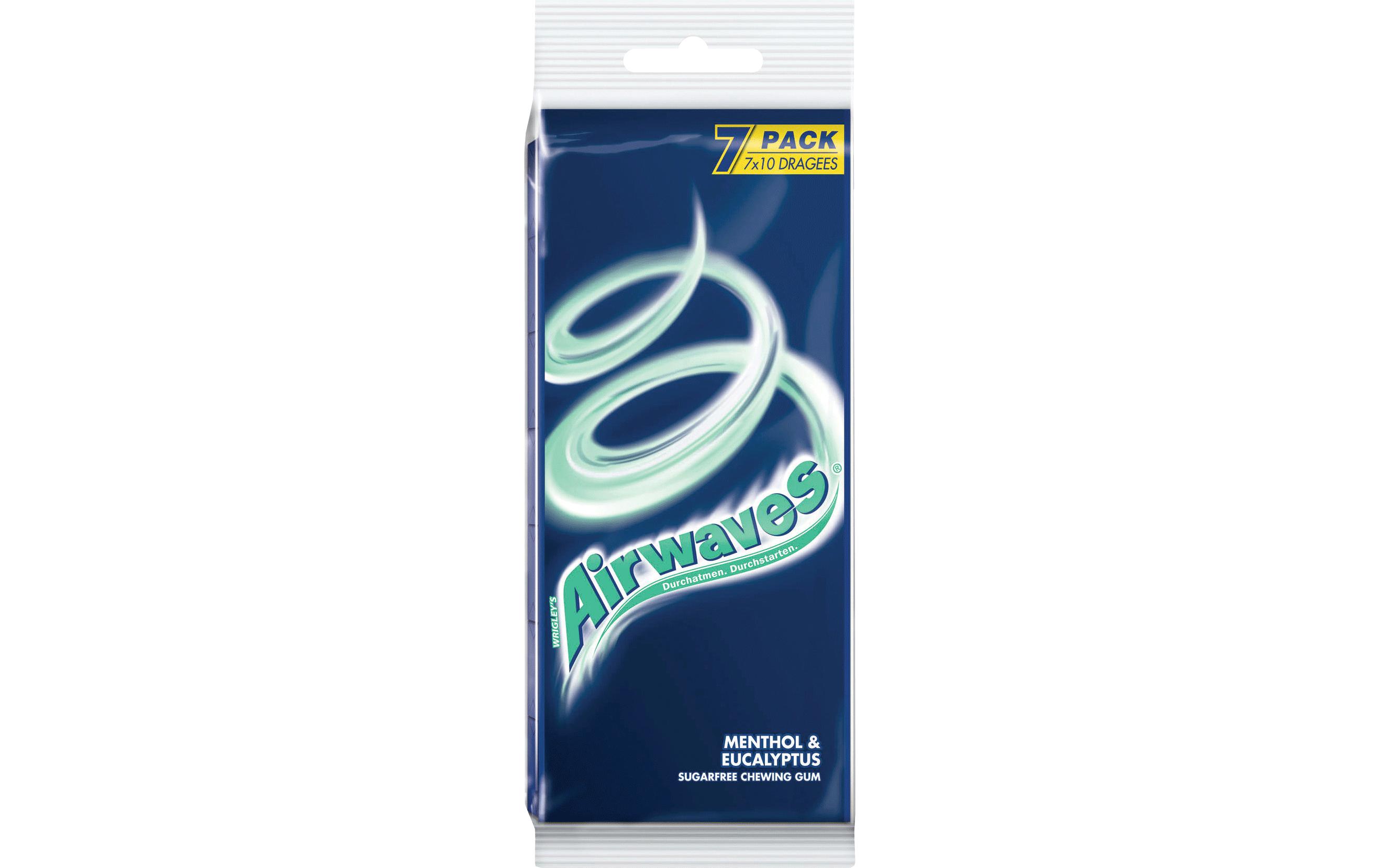 Kaugummi Menthol & Eukalyptus 7 x 14 gZuckerfreier und erfrischender Kaugenuss