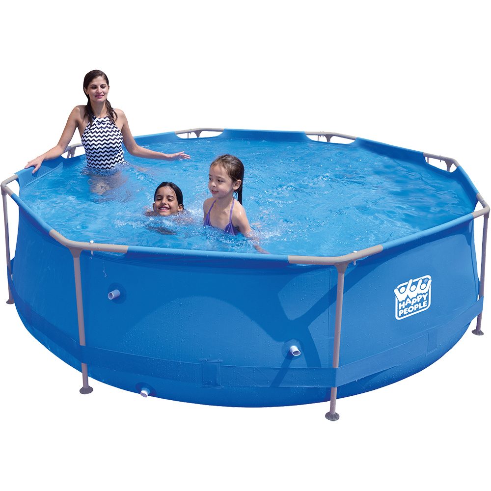 Happy People Stahlrahmenpool-Set 300x76cm blau