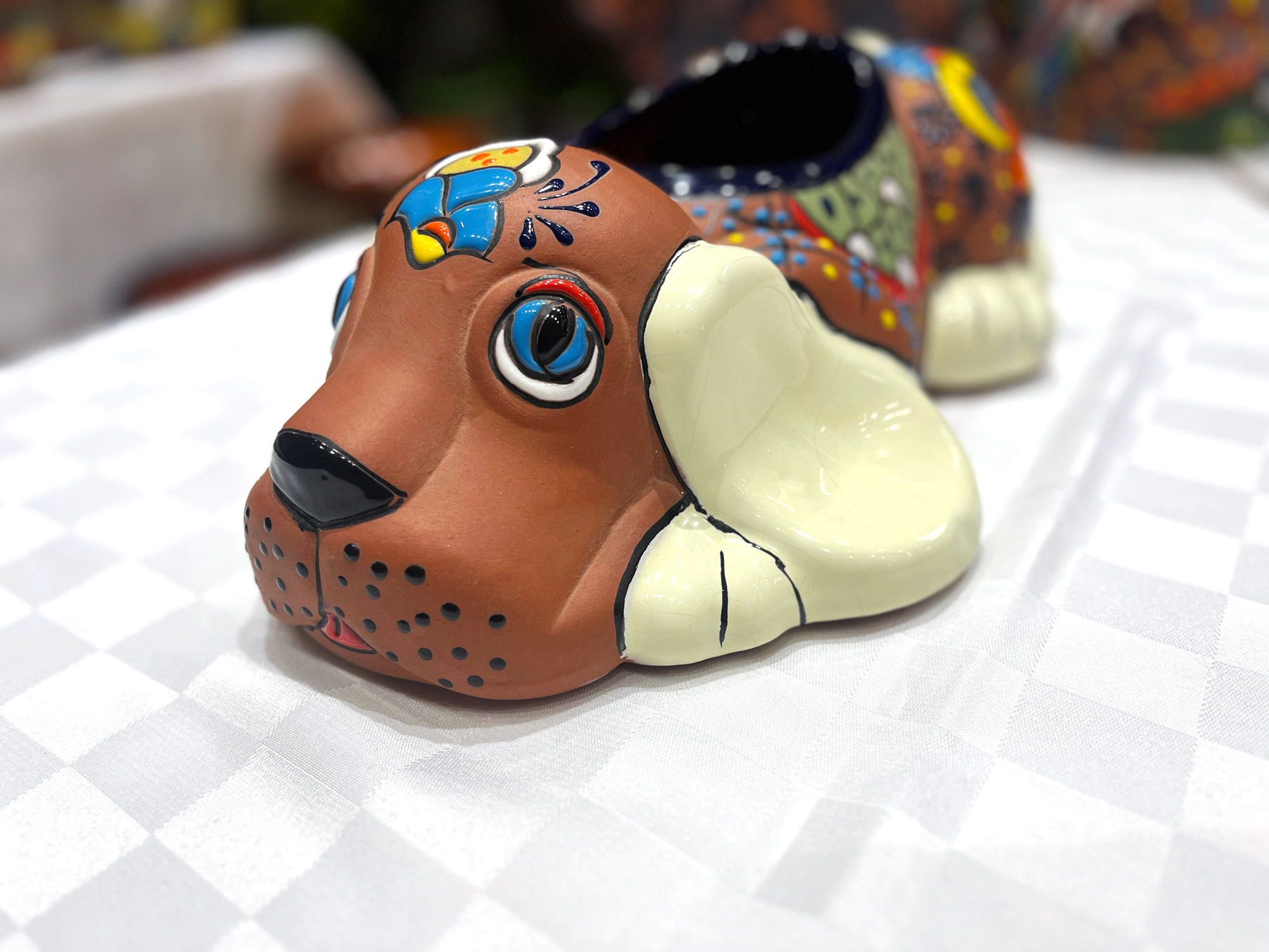 Pflanztopf 'Dackel-Puppy', multicolor, B 37 cm, L 25 cm, H 12 cm günstig bestellen