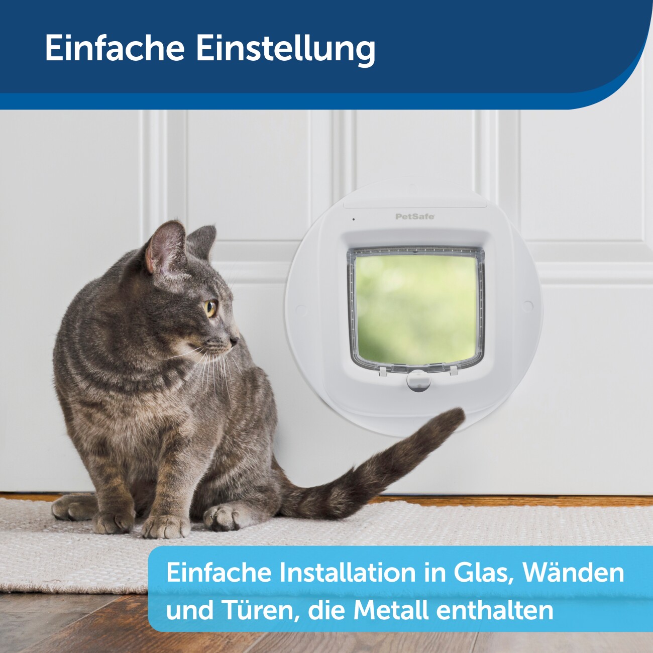 PetSafe Einbauadapter für Mikrochip Katzenklappe braun