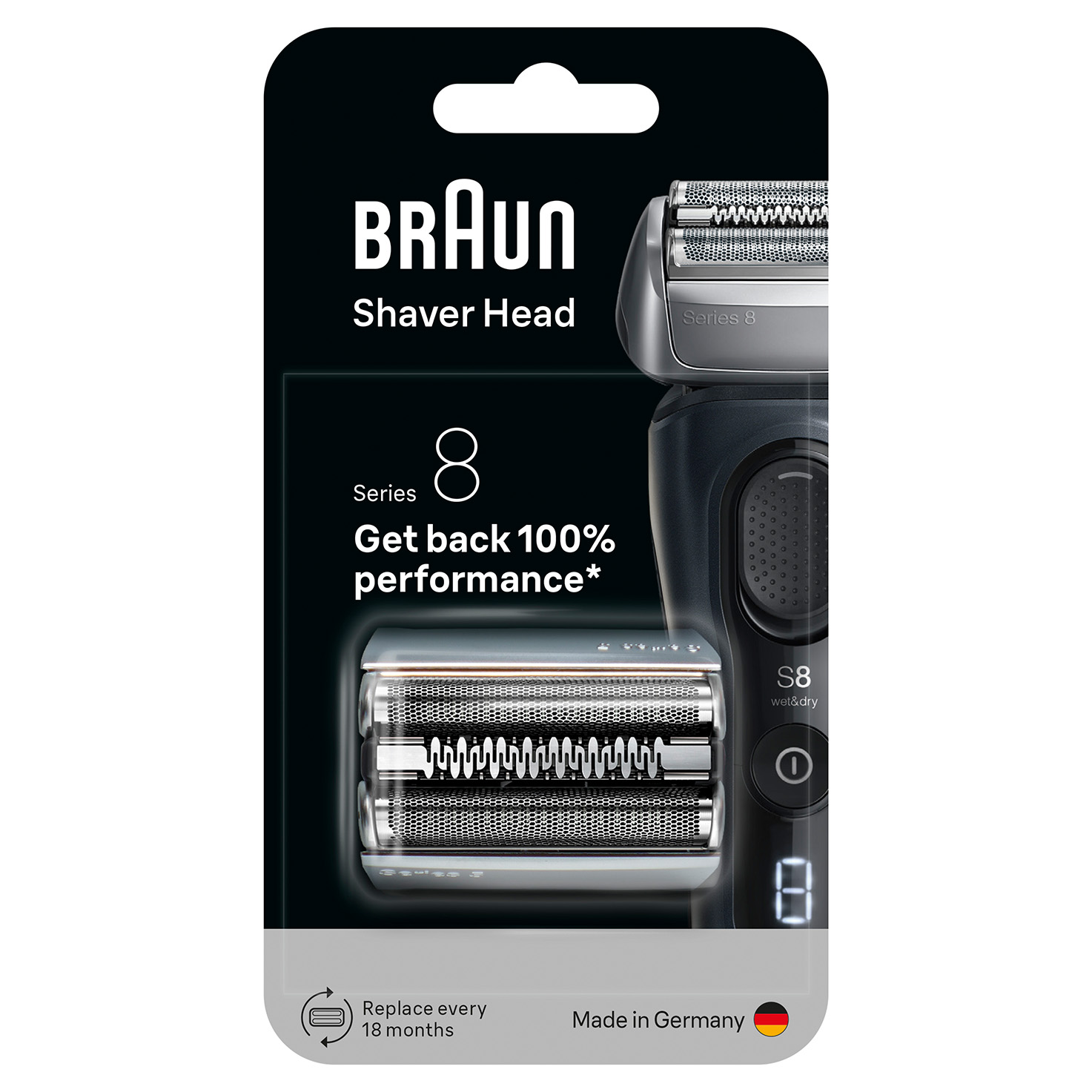 Braun Series 8 Elektrisch Scheerapparaat ORIGINELE Vervangingskop, 83M