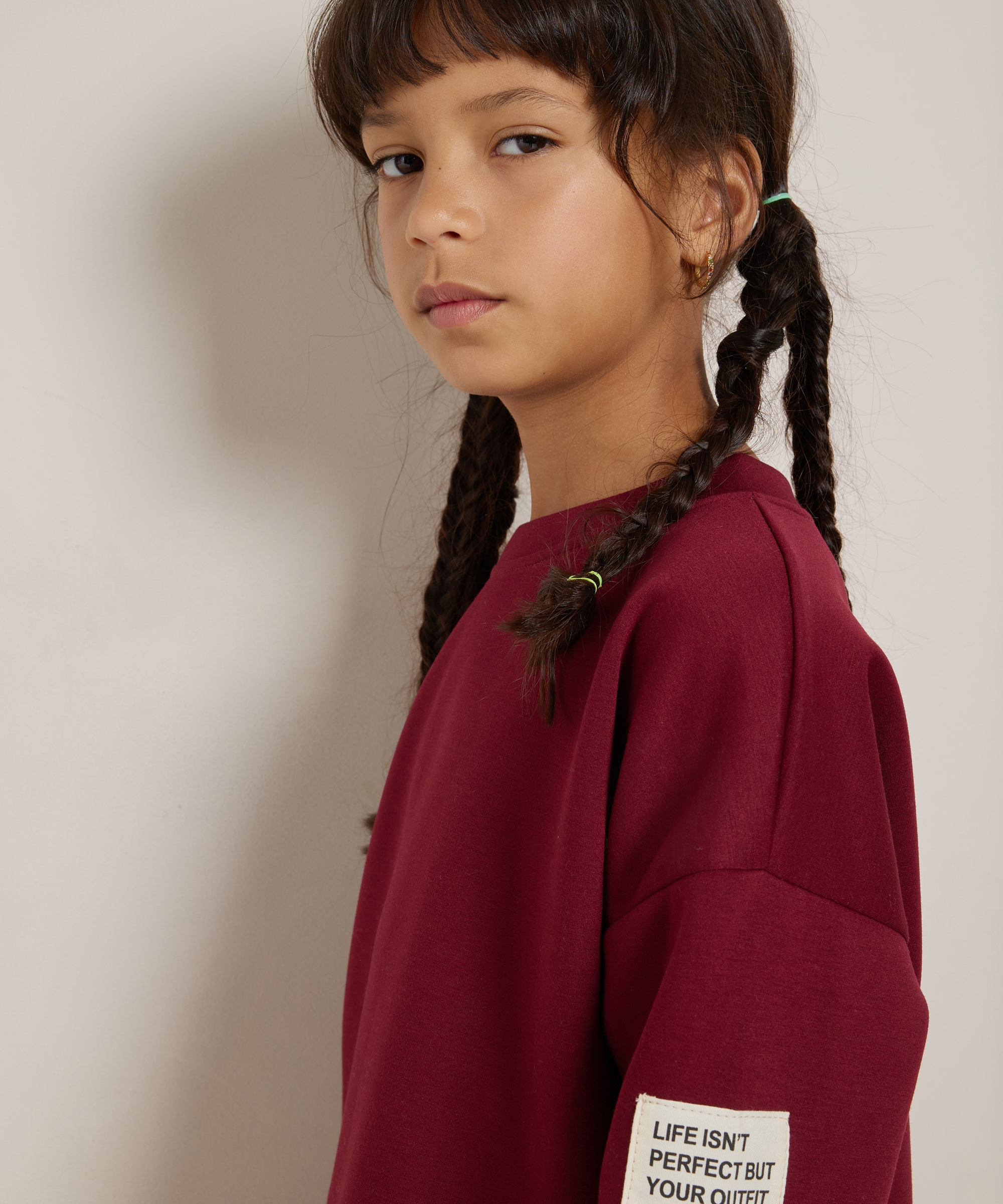 oversized trui met label
