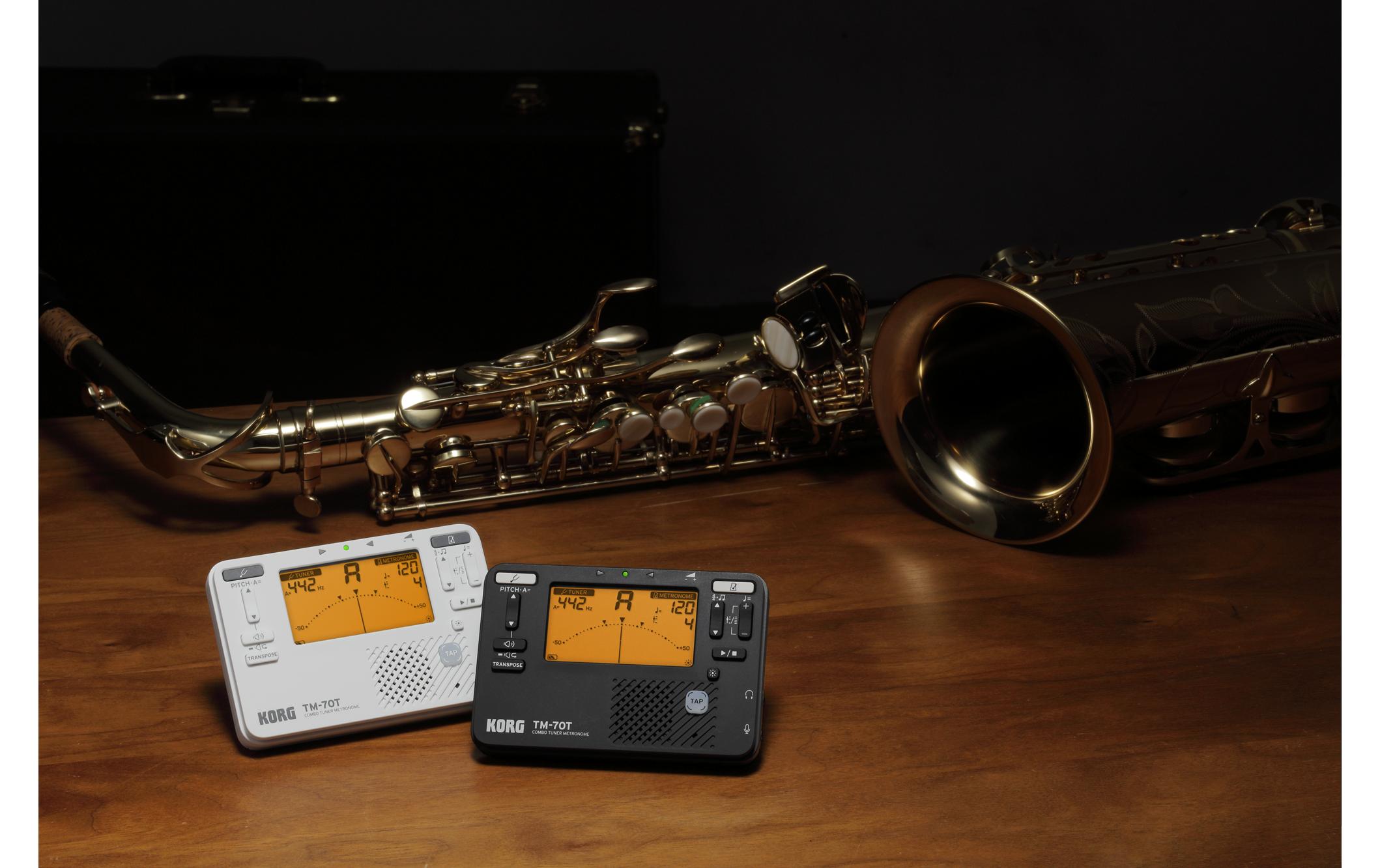 Stimmgerät TM-70 WeissKombination aus Stimmgerät und Metronom in einem kompakten Gehäuse