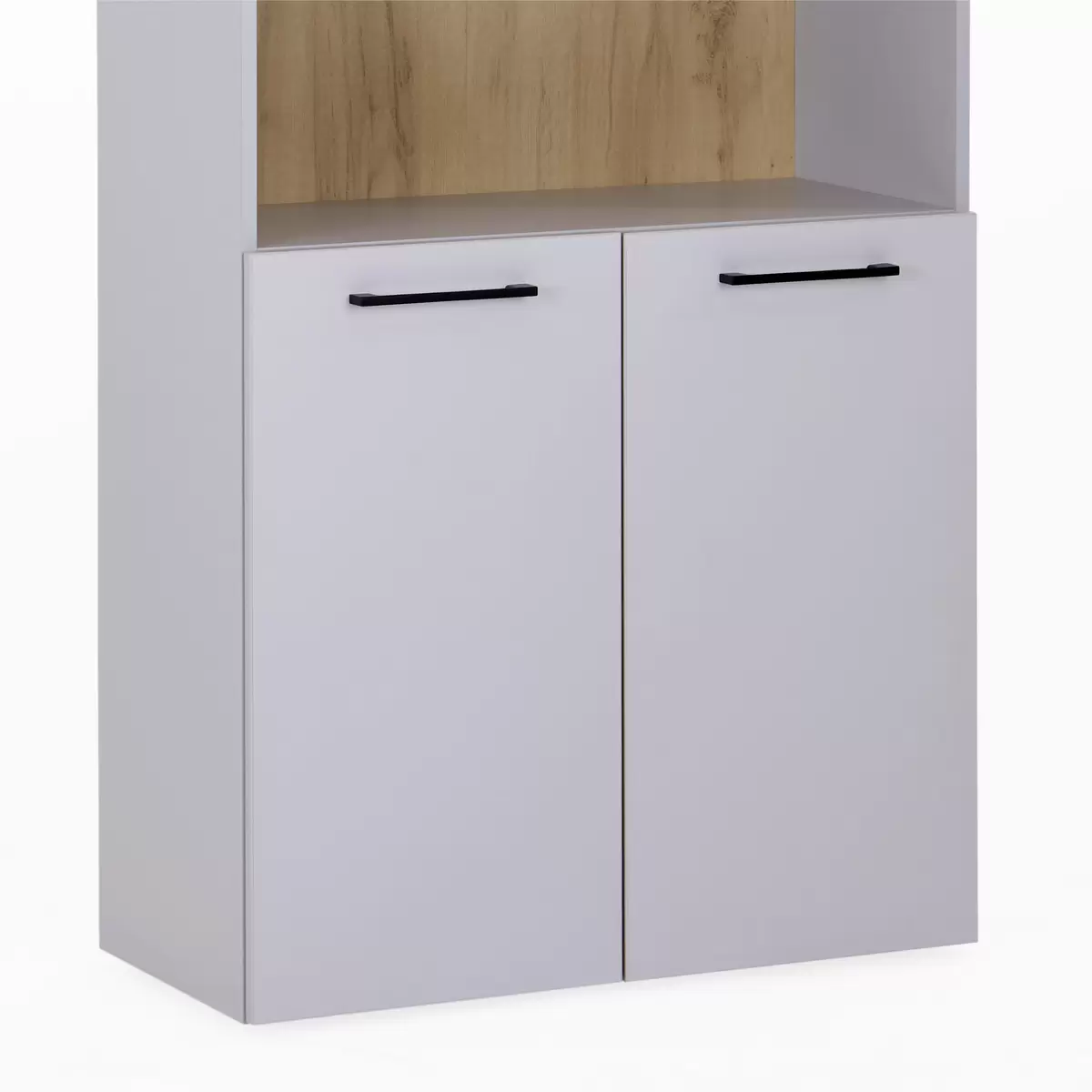 Aktenregal Kontor K3 hellgrau,Eiche