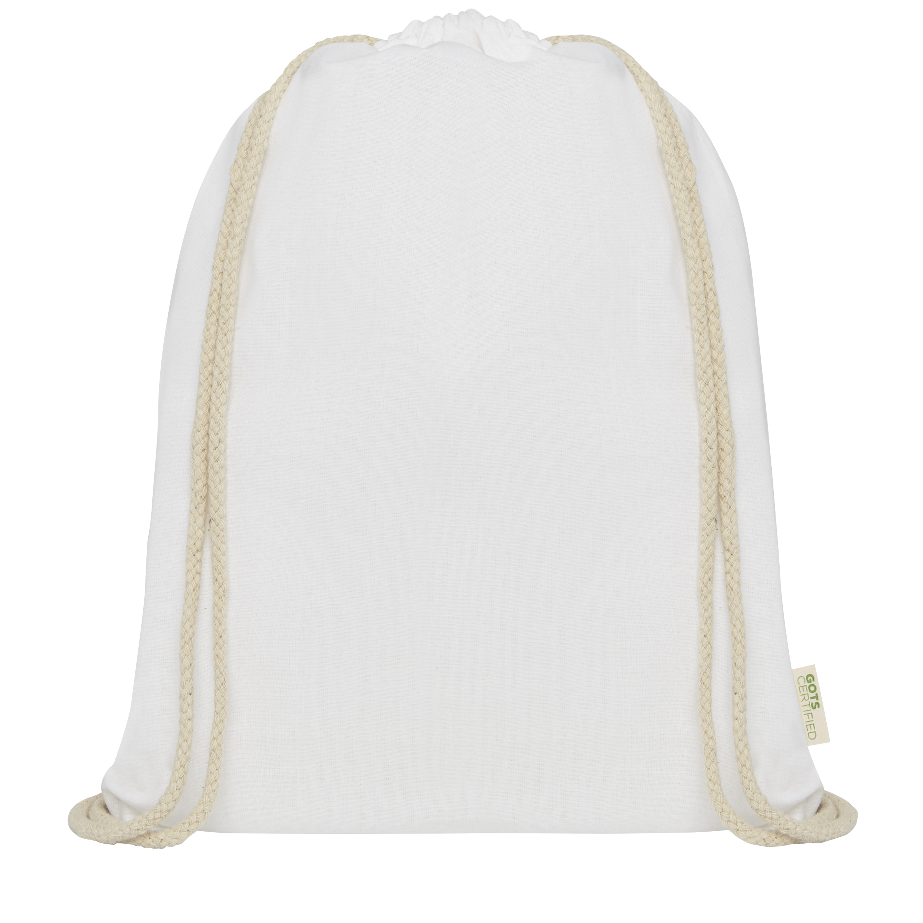 EgotierPro 120612 - Sac à Cordon en Coton Bio Orissa 5L Résistant