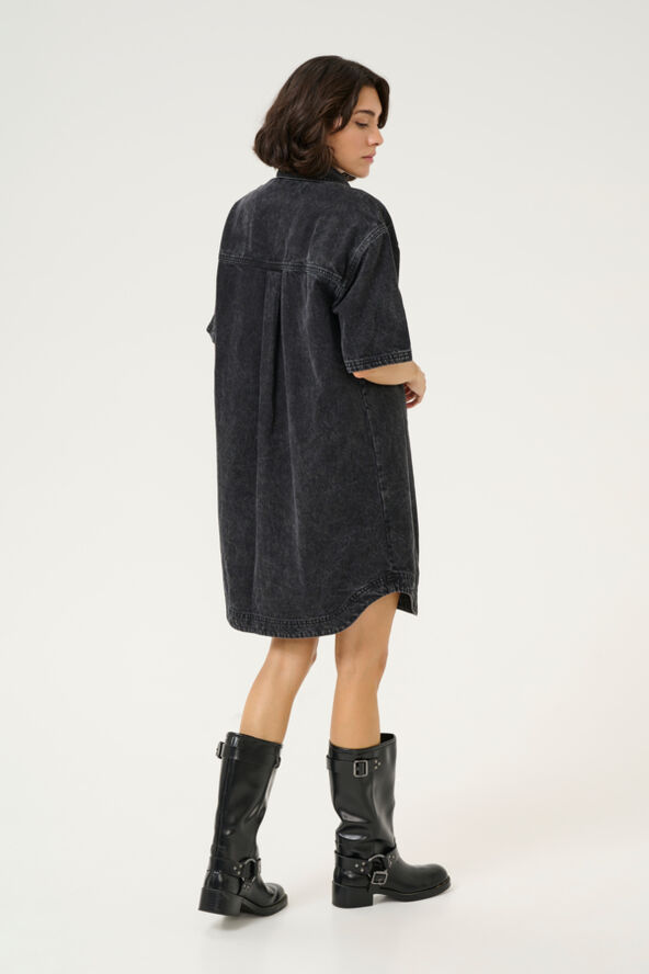 Kaffe KAemma Denim Shirt Dress Medium grey denim