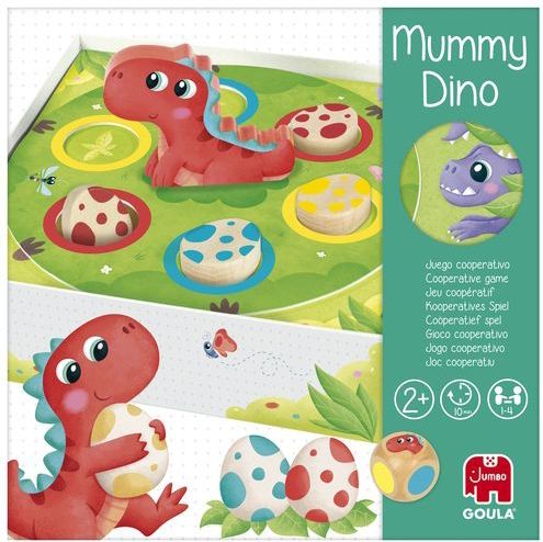 Goula - Mummy Dino - Bordspel - Houten - Voor 1 tot 3 Spelers