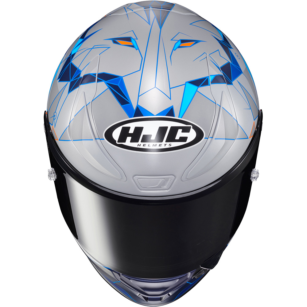 HJC - Casque RPHA 1 Pol Espargaro Replica MC2SF / Gris / Bleu / Orange
