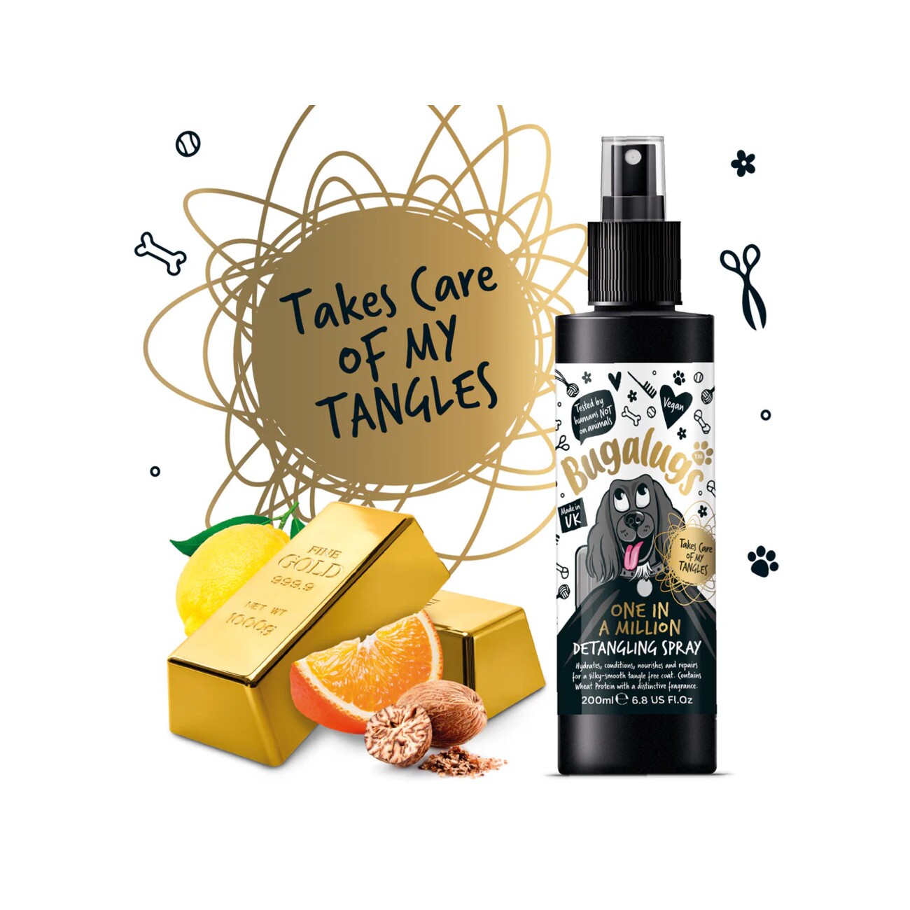 Bugalugs Fellentwirrungsspray One in a Million 200 ml
