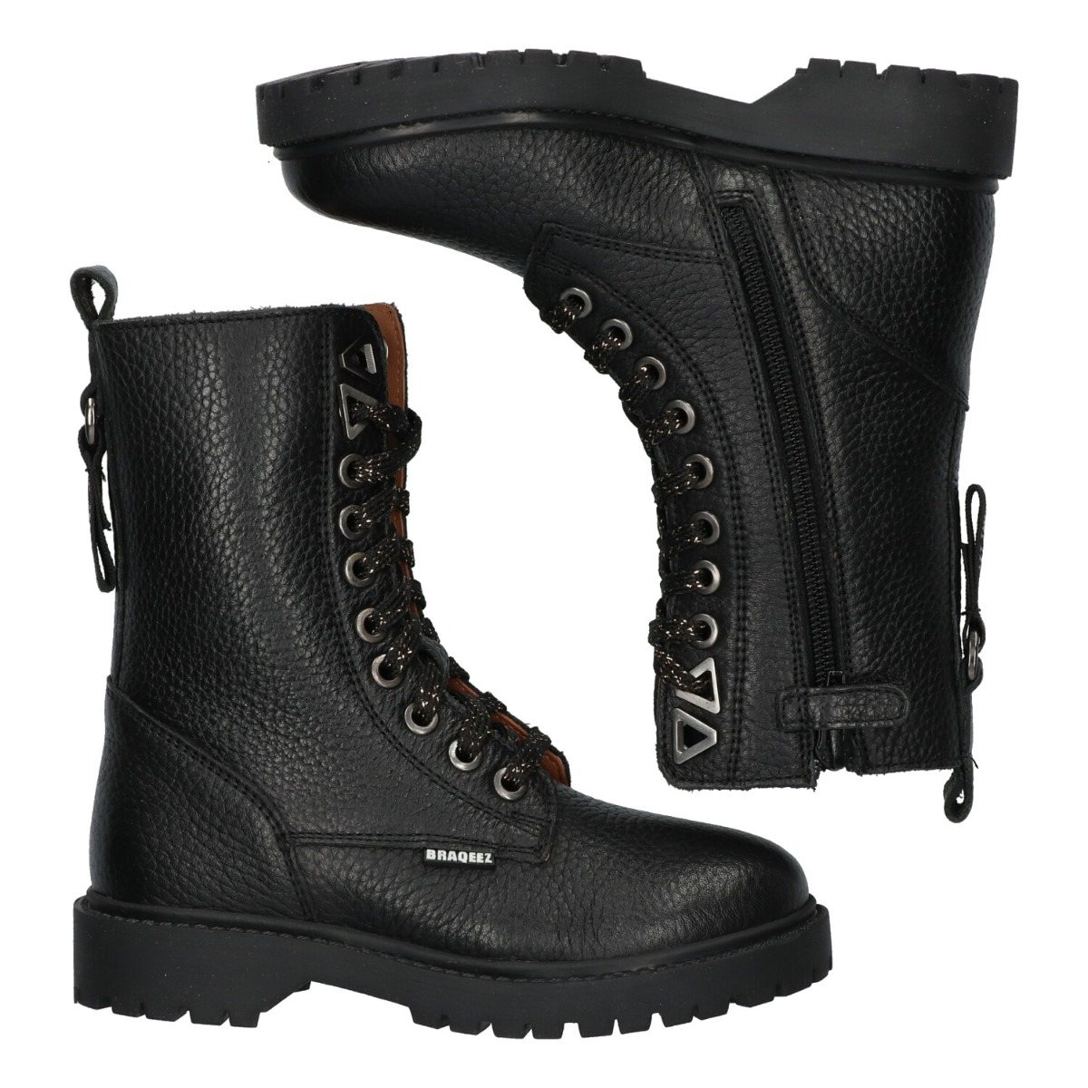 Brinn Boot - Biker Boots Braqeez Zwart