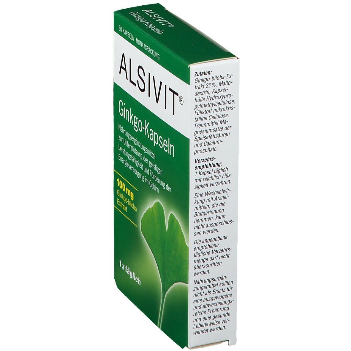 ALSIVIT® Ginkgo-Kapseln
