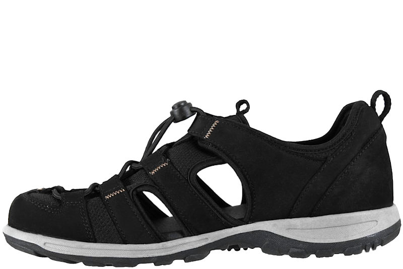 NEW FEET TRAVE SANDAL I SORT NUBUCK