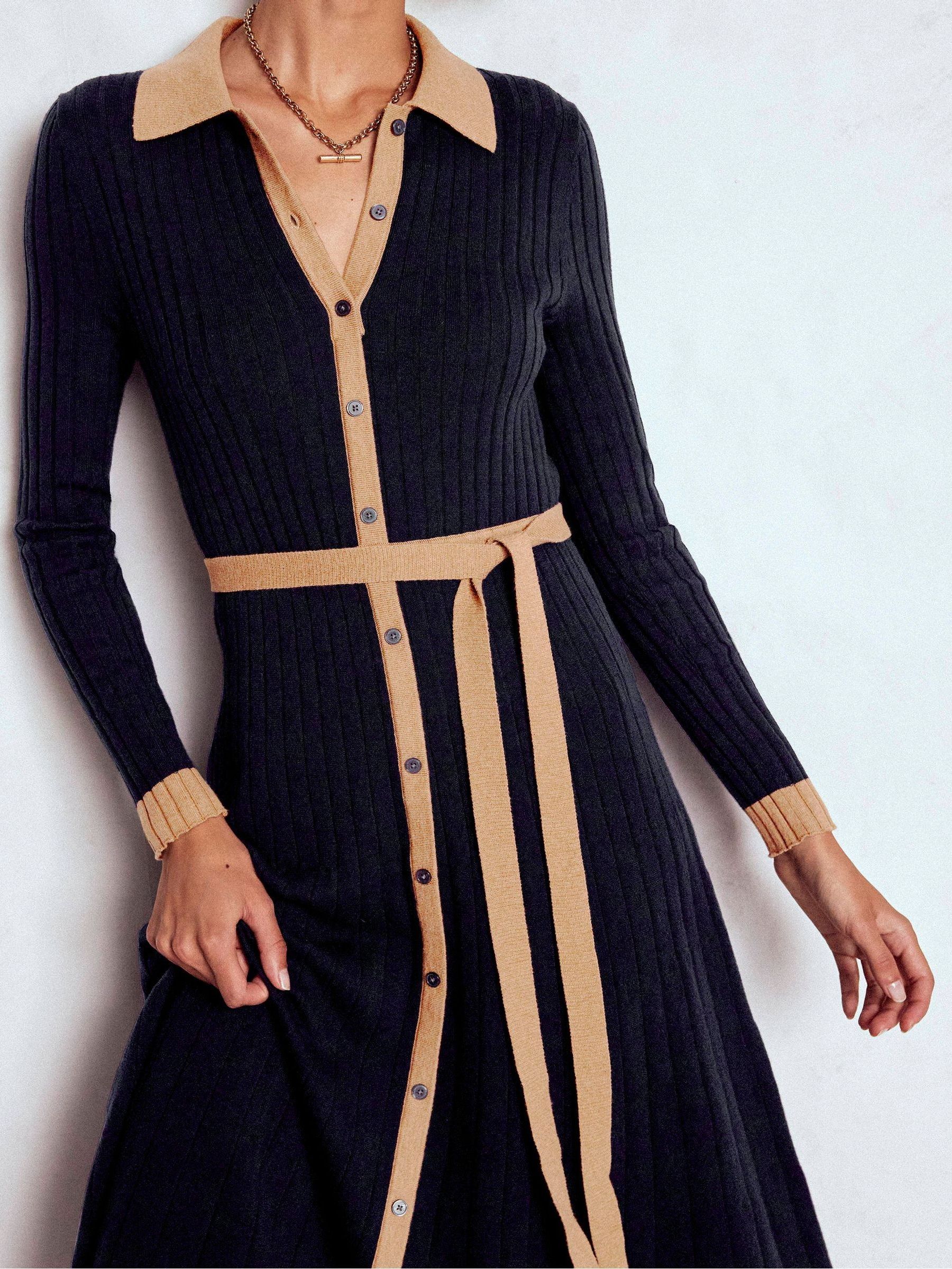Boden Petite Rachel Knitted Shirt Dress