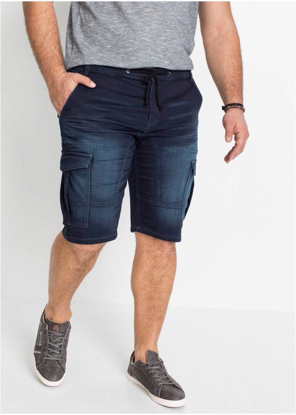 Bermuda en jean extensible Regular Fit