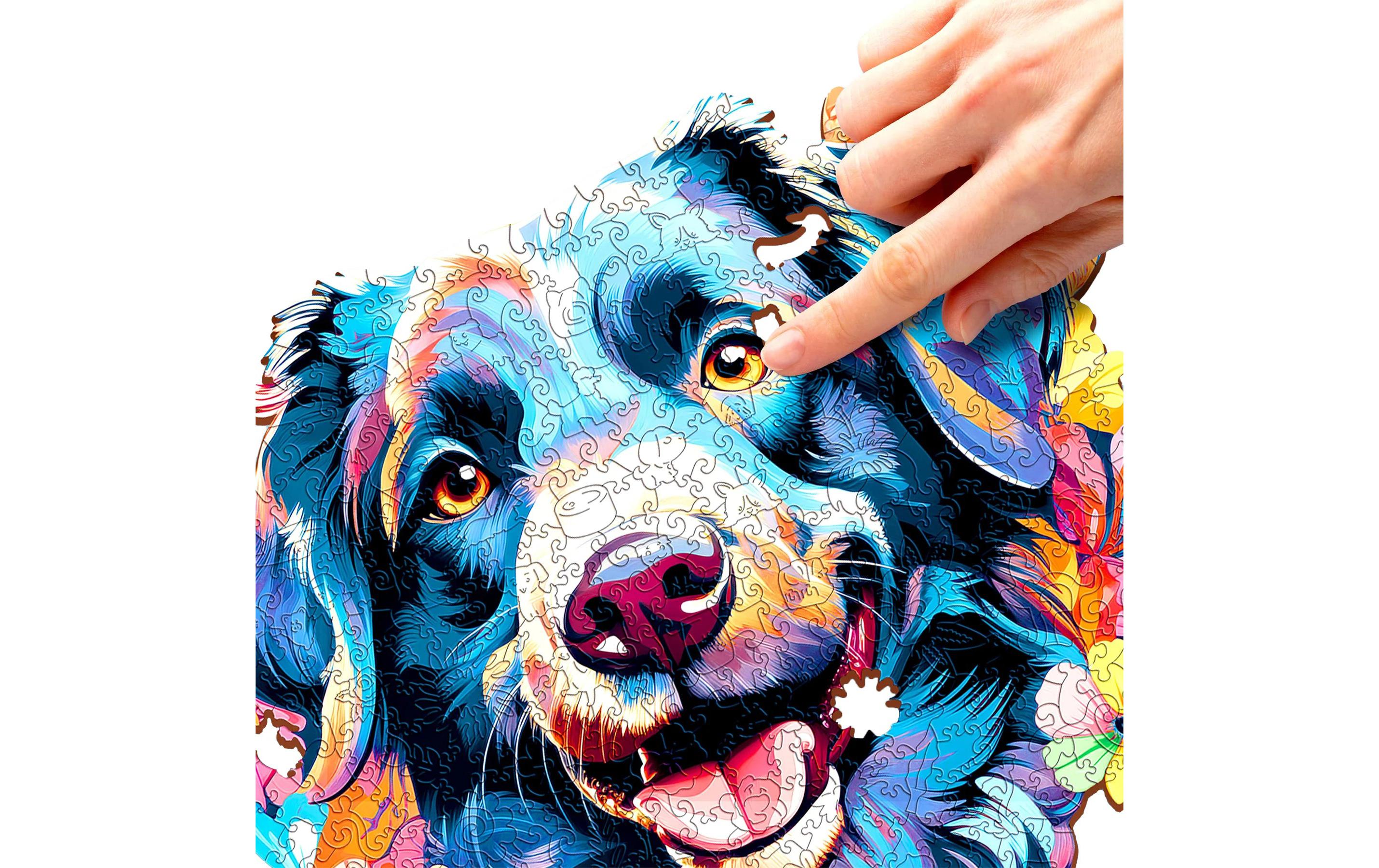 Holz-Puzzle HundPuzzle mit 200 Teilen