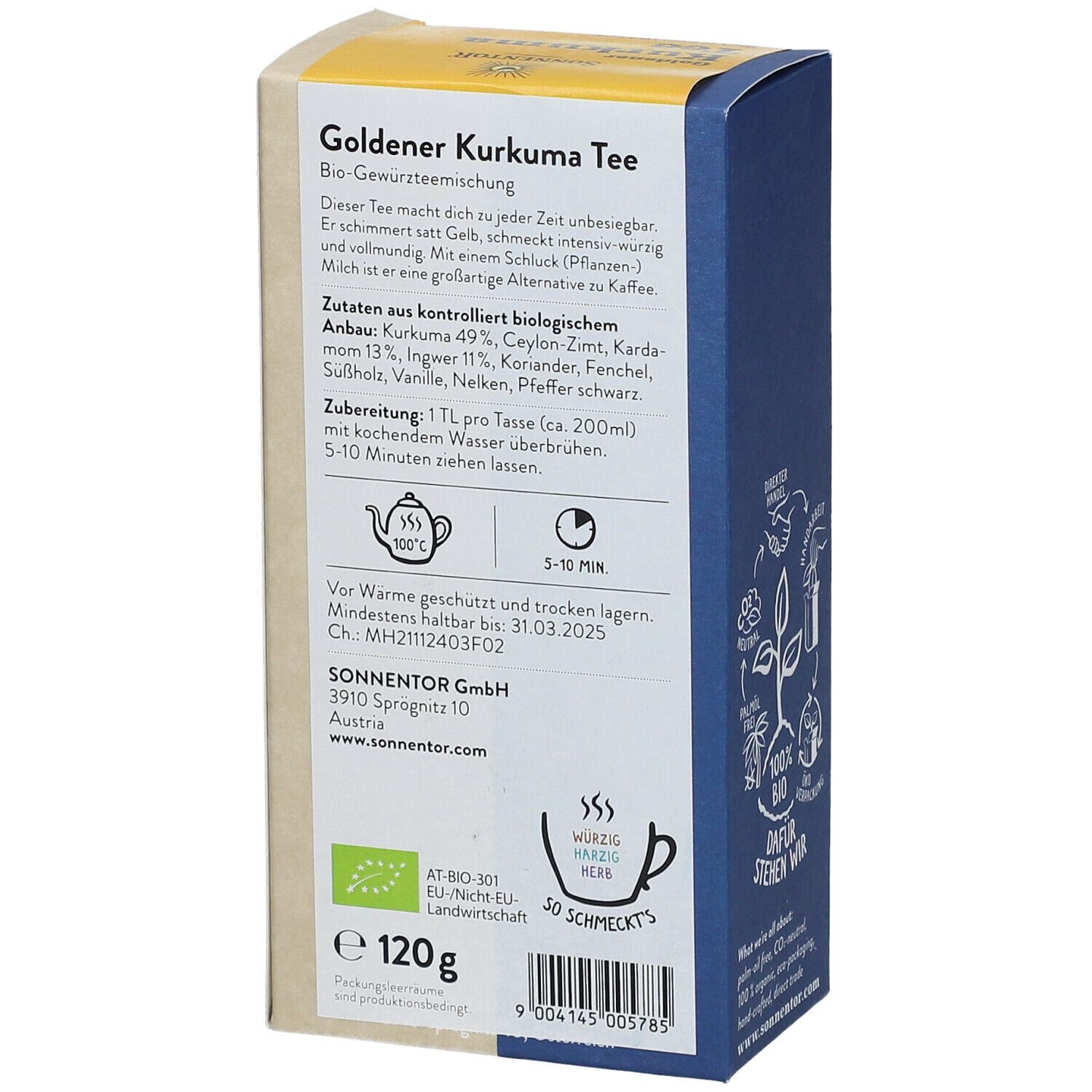 SonnentoR® Bio Goldener Kurkuma-Tee