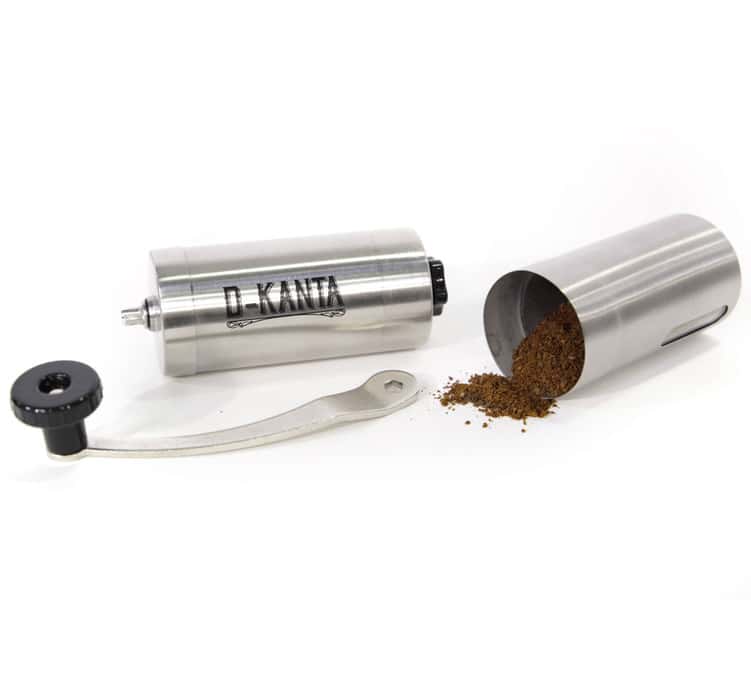 Moulin à café manuel D-KANTA MG01 Inox + café de spécialité offert