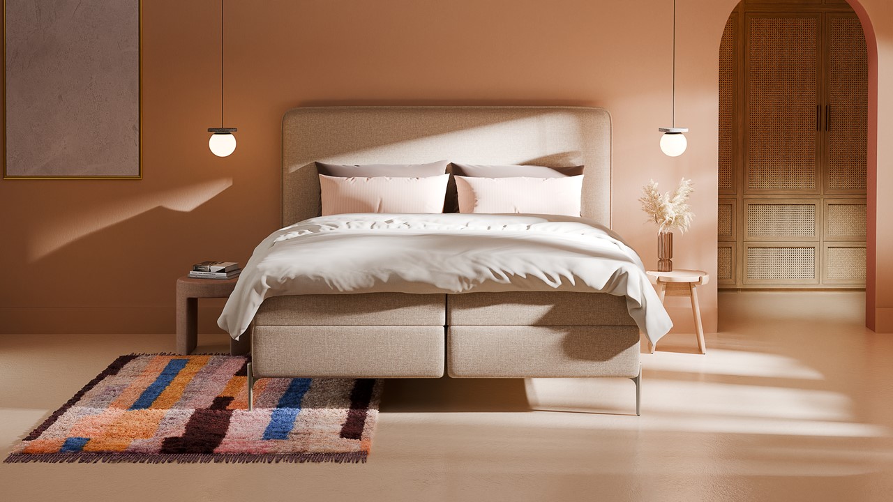 Boxspring Quartz - Linen touch beige