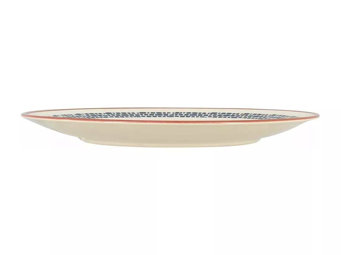 Novastyl - Lot 6 Assiettes Plates Amatxi 25cm En Faience Blanc