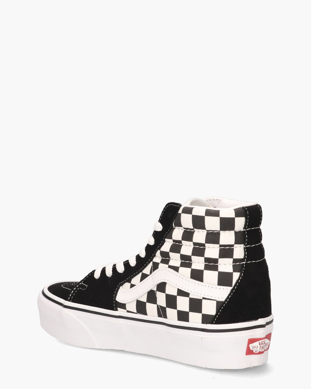 Vans Checkerboard Sk8-Hi Platform 2.0 Zwart/Wit Damessneakers