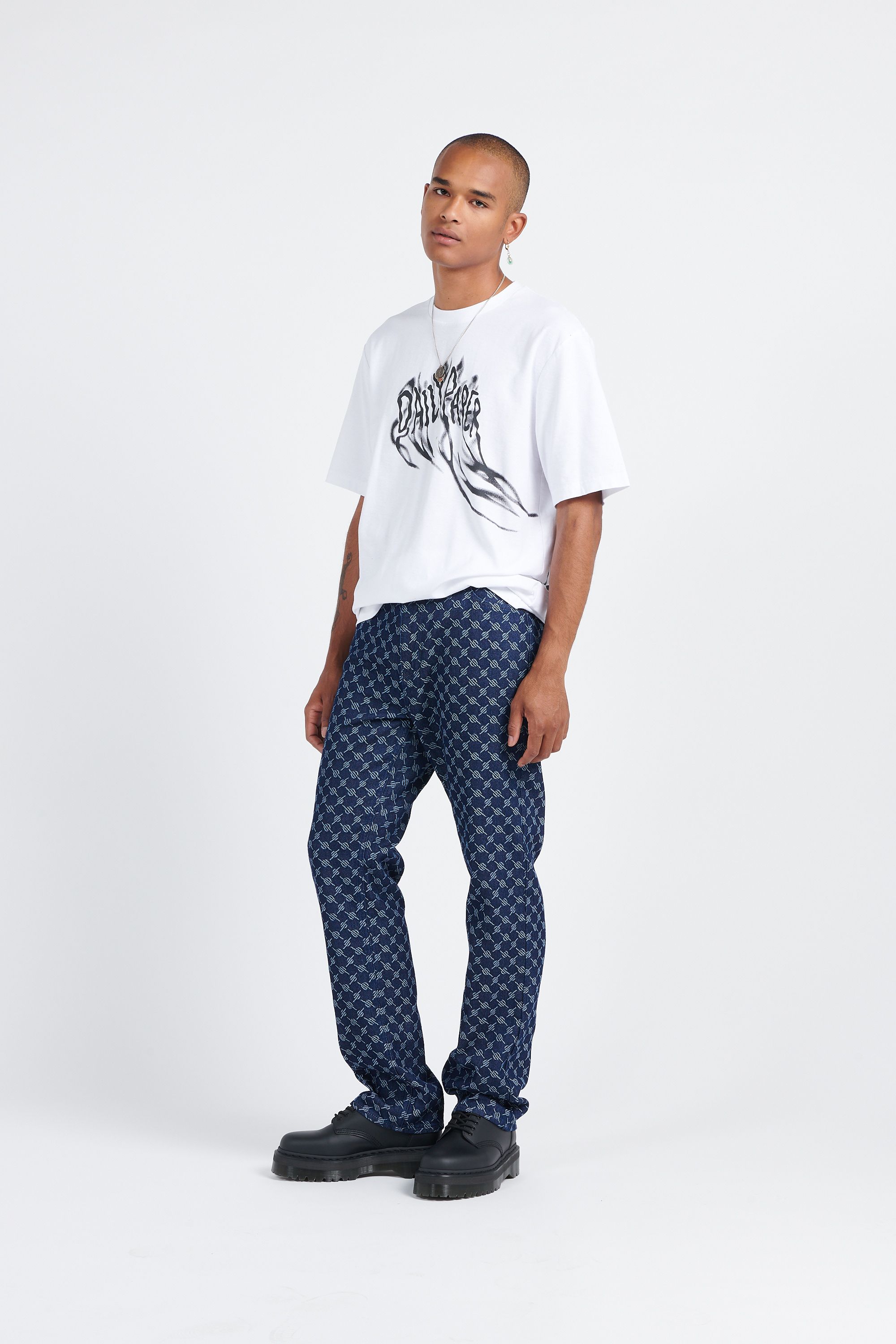 Daily Paper T-shirt rolandis ss t-shirt Blanc