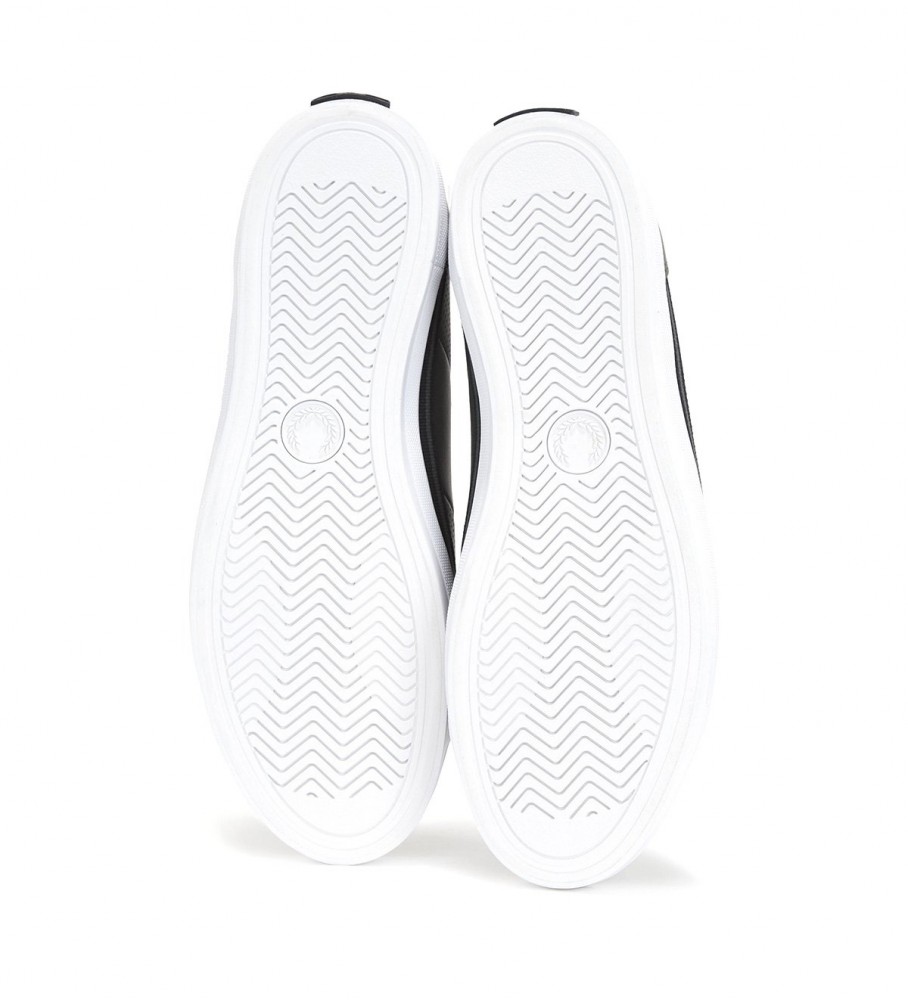 Chinelo Fred Perry Kingston de couro verde