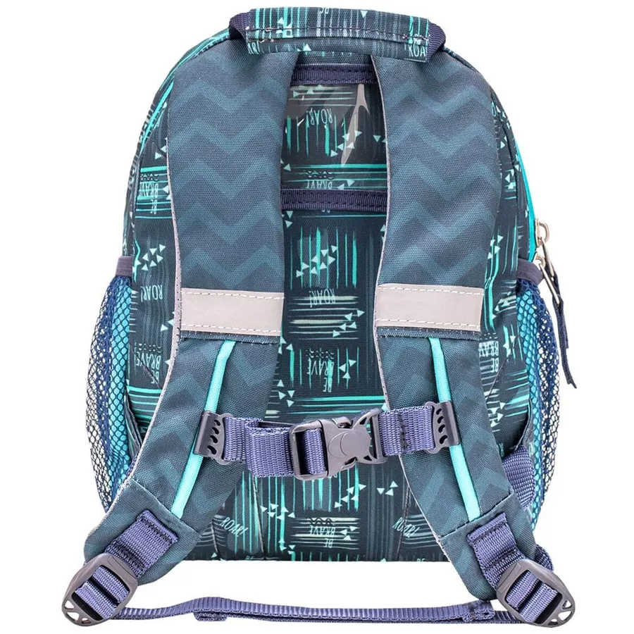 Belmil Kindergartenrucksack Mini Kiddy Kindergartenrucksack für 1-3 Jährige Kinder mit Brustgurt Little Stegosaurus