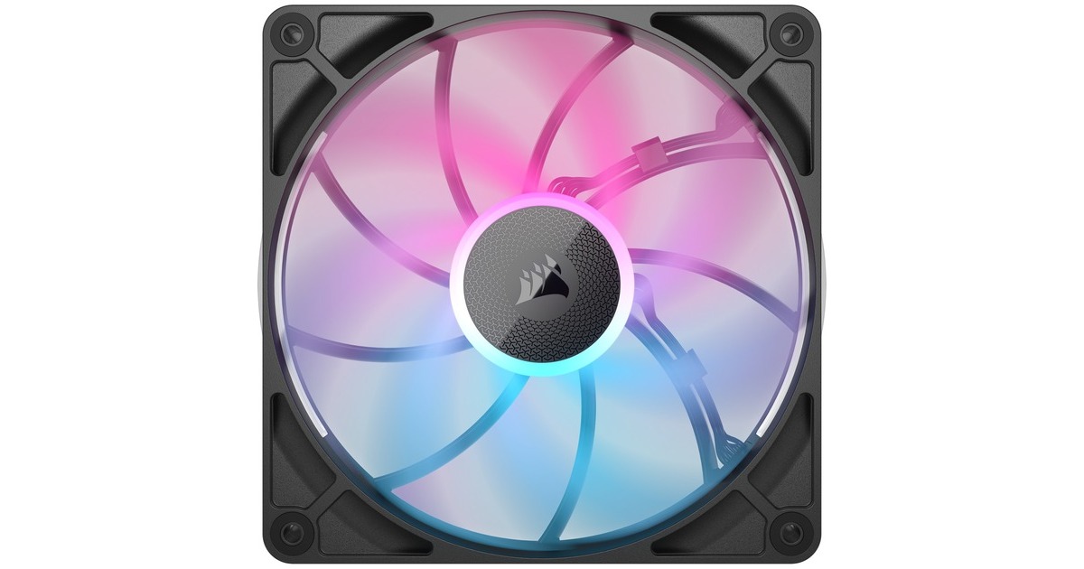 CorsairiCUE LINK RX140 MAX RGB case fan  (Zwart, 140 x 140 x 30 mm, PWM)