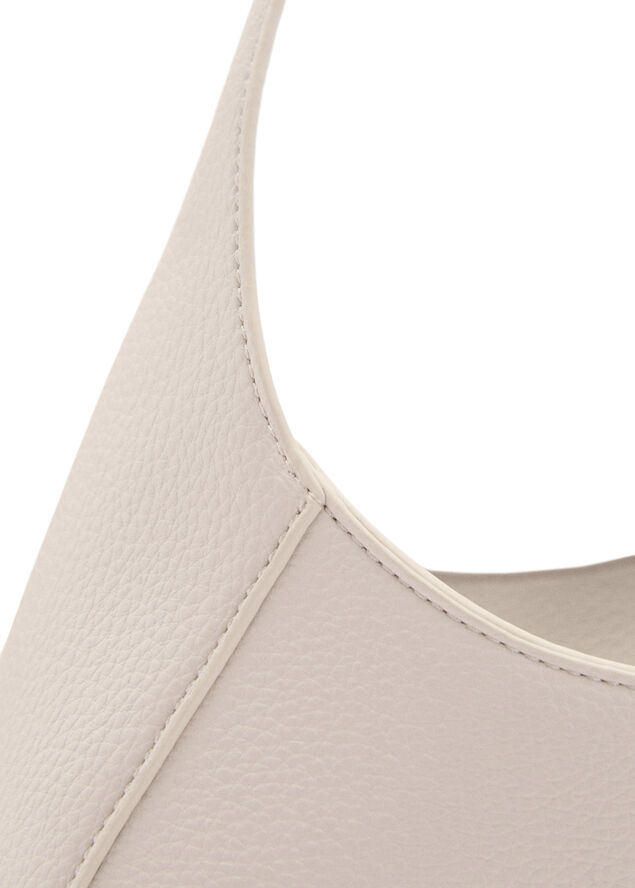 MANGO Short-handle shoulder bag Natural white