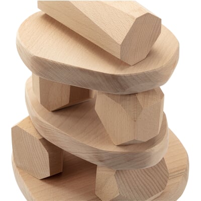 Holzbausteine Naturformen, Bruchsteine