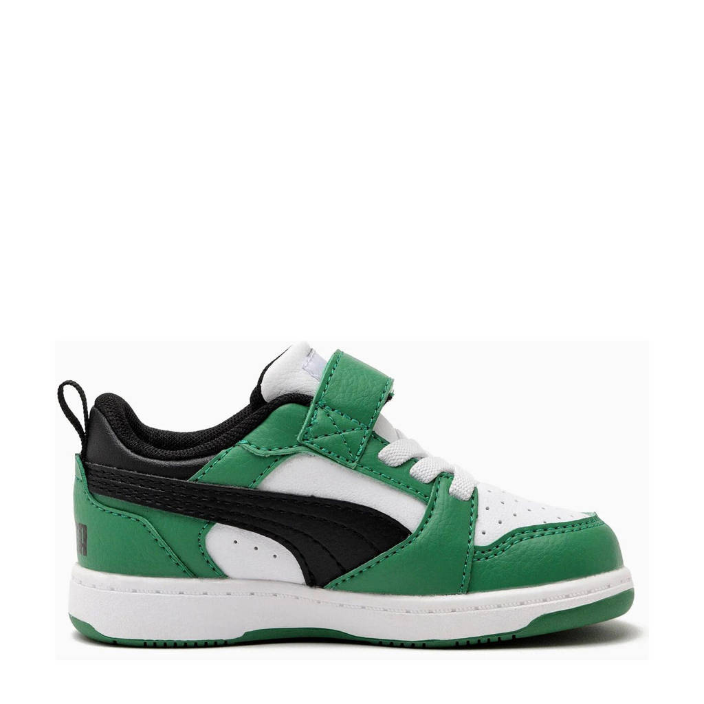 Puma Rebound V6 Lo AC+ Infsneakers wit/zwart/groen