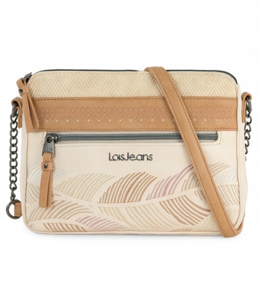 Bolsa transversal Lois Galatea bege, marrom