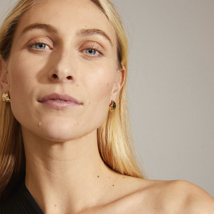 Pilgrim BRENDA recycled earrings gold-plated Guld