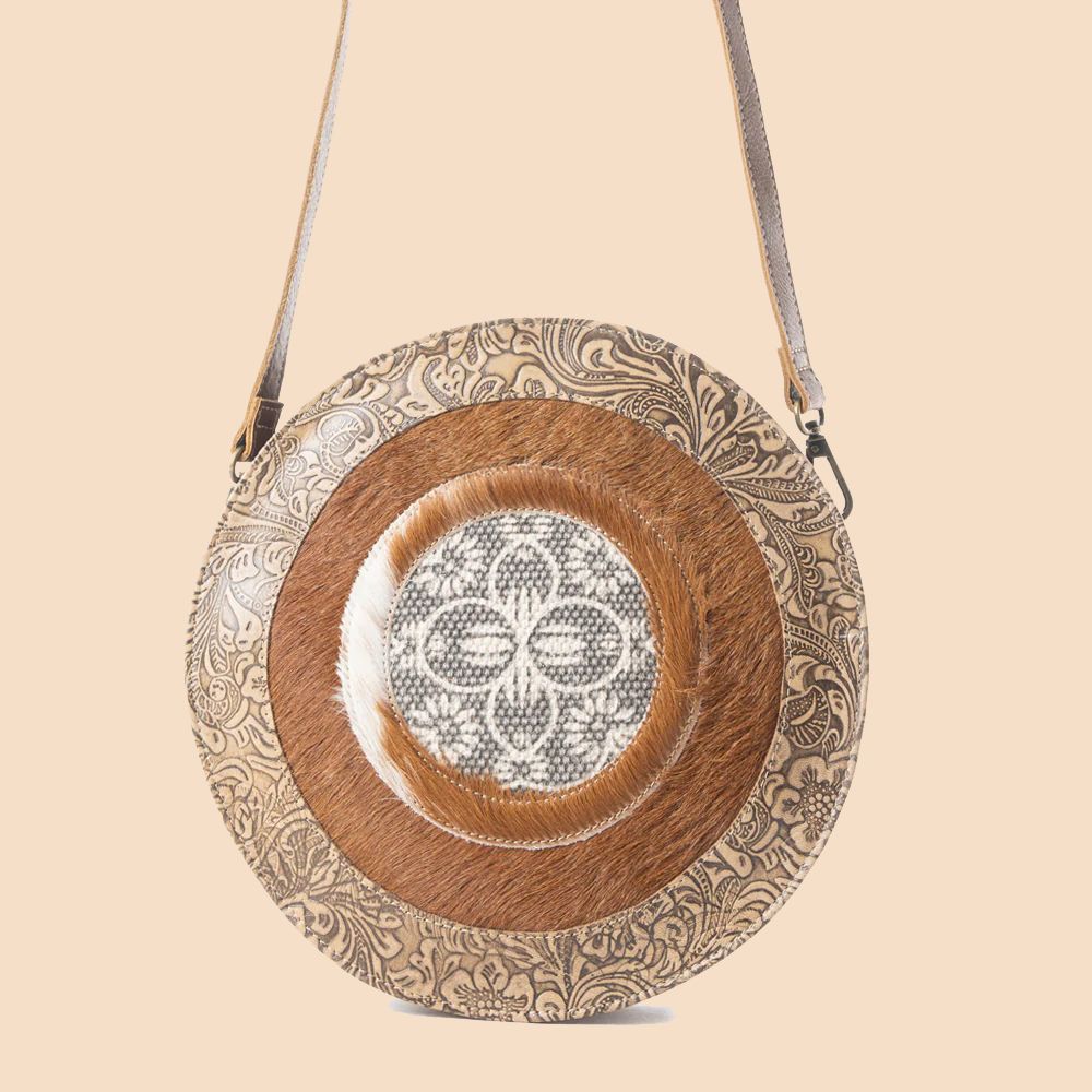 Myra Bag Round Bag Boho Coffee