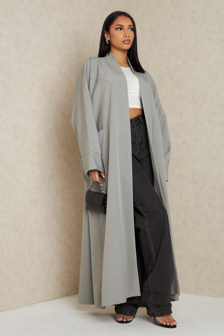 Kimono gris ample