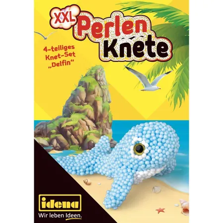 Idena XXL Perlenknete Figur Delfin