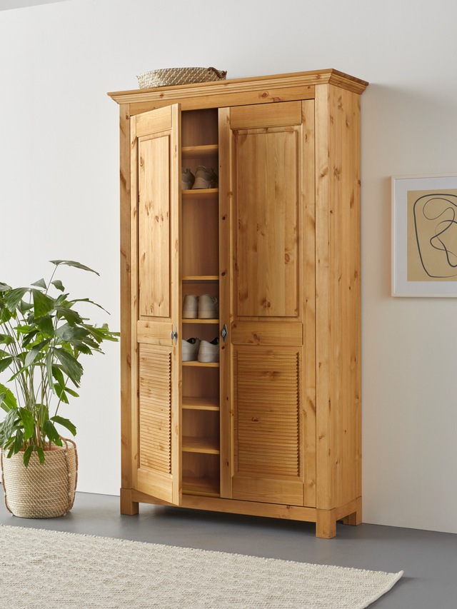 Home affaire Schuhschrank »Rauna« aus massiver Kiefer, viel Stauraum