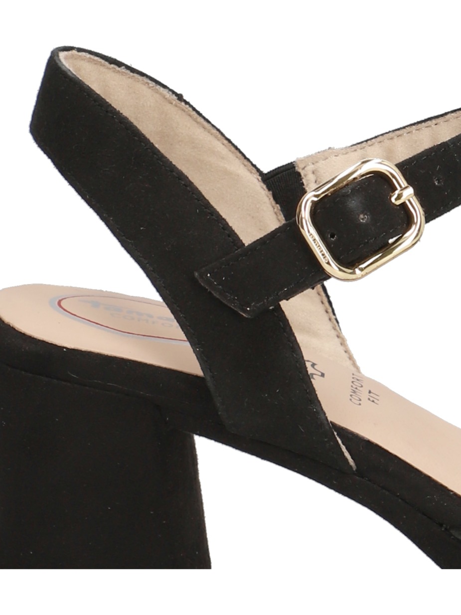 Veloursleder Sandale