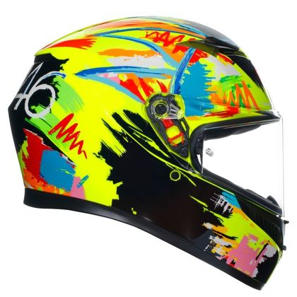 Casque AGV K3 - ROSSI WINTER TEST 2019 - Multicolore